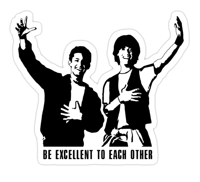 Bill und Ted Stencil